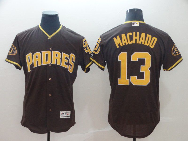 2019 MLB Men San Diego Padres #13 Machado brown Flexbase Jerseys->youth mlb jersey->Youth Jersey